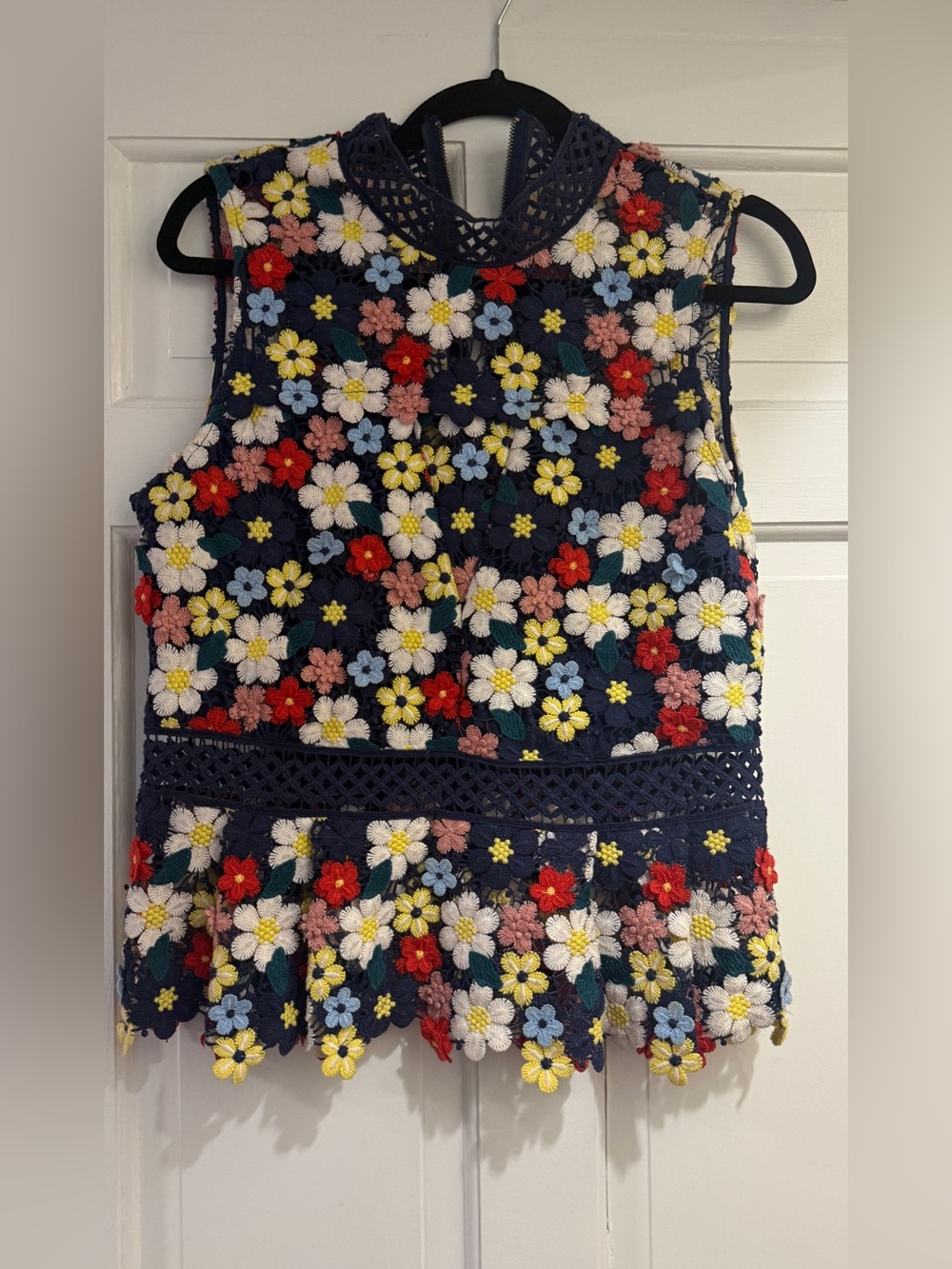 Sea New York Floral Lace Peplum top